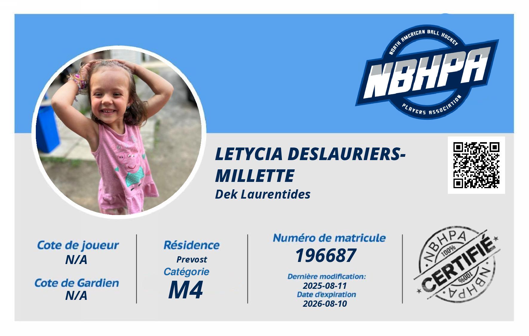 Letycia Deslauriers-Millette