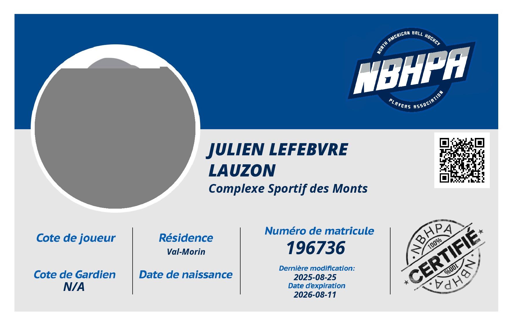 Julien Lefebvre Lauzon