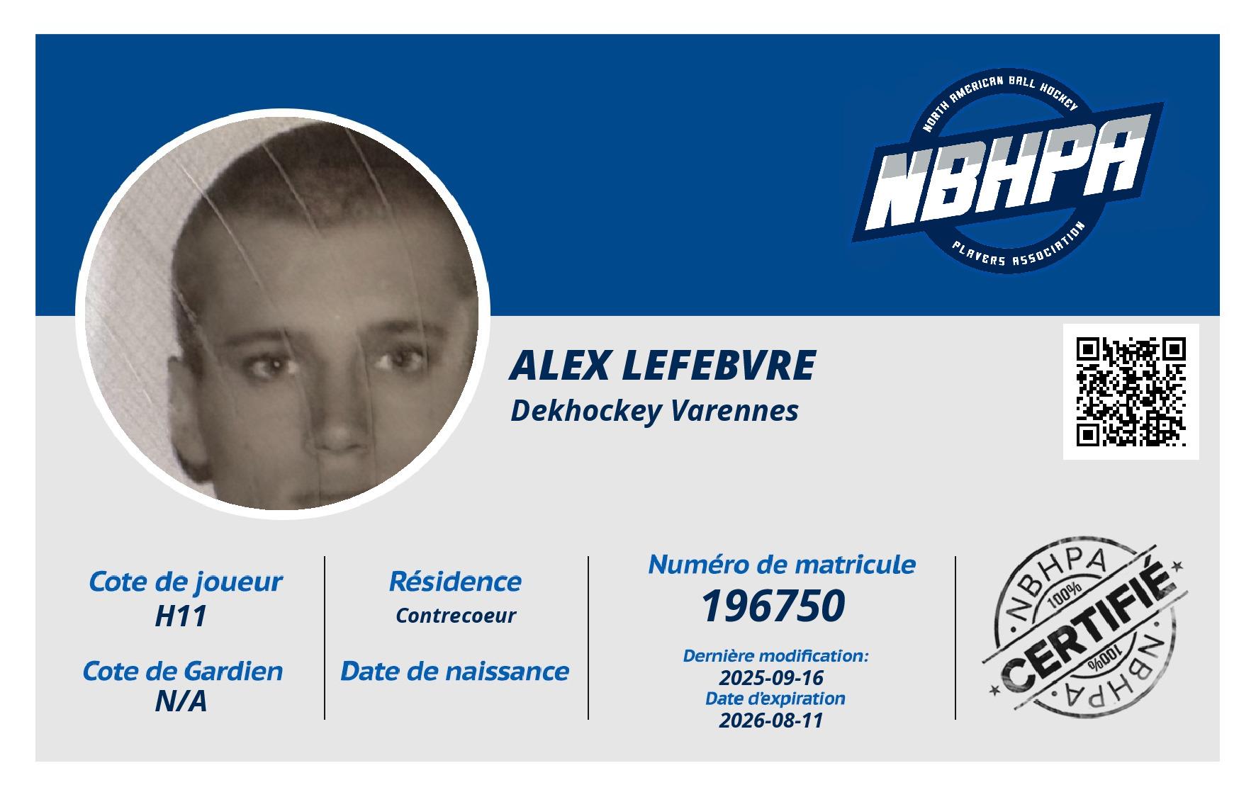 Alex Lefebvre 