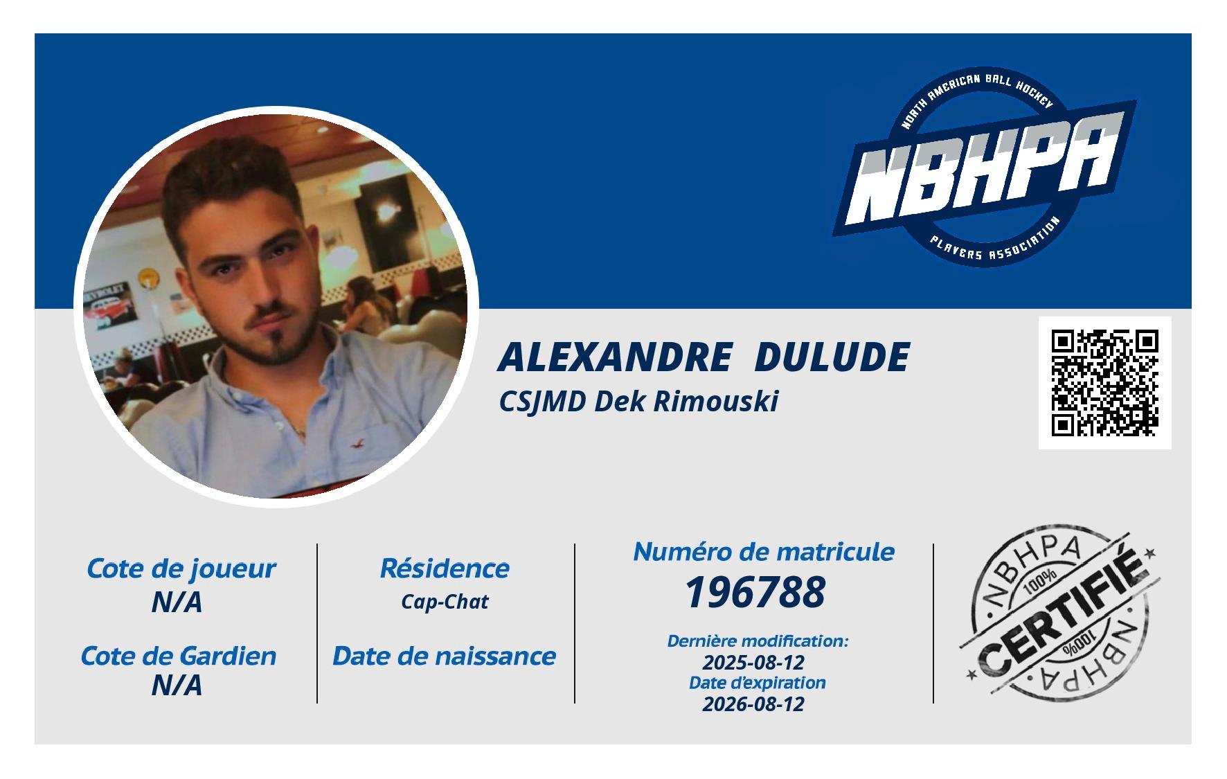 Alexandre  Dulude
