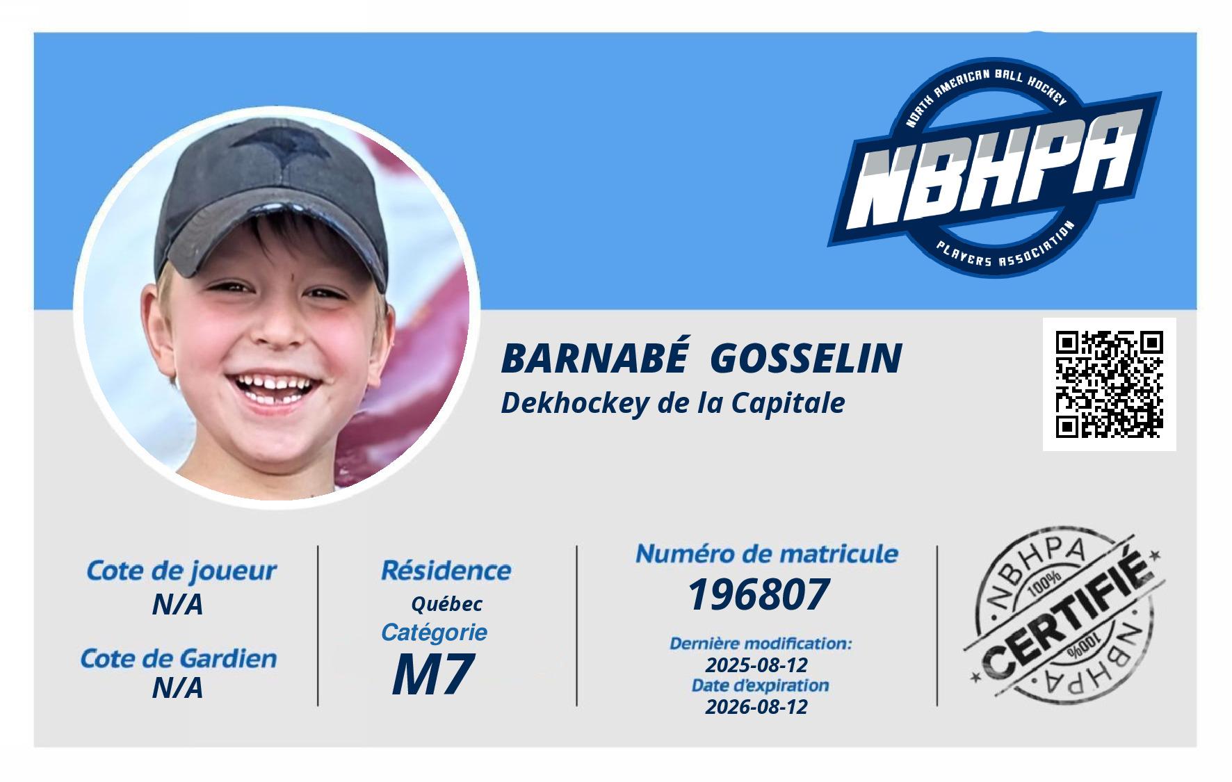 Barnabé  Gosselin