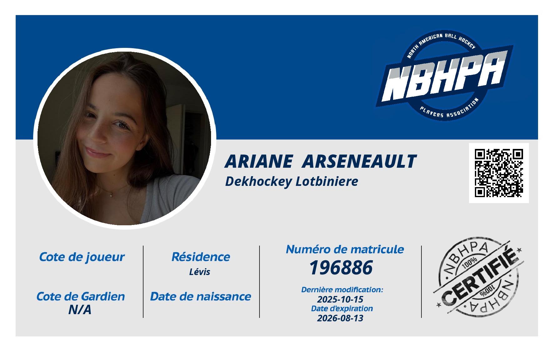 Ariane  Arseneault 