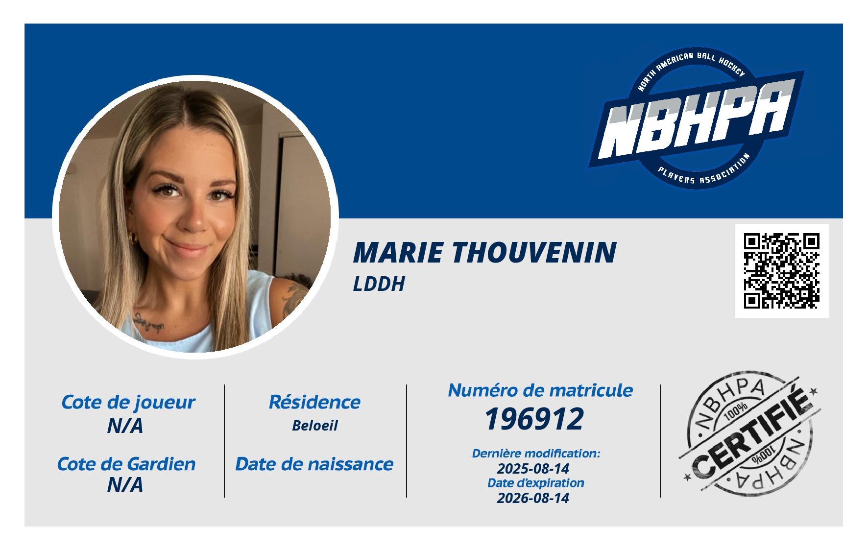 Marie thouvenin