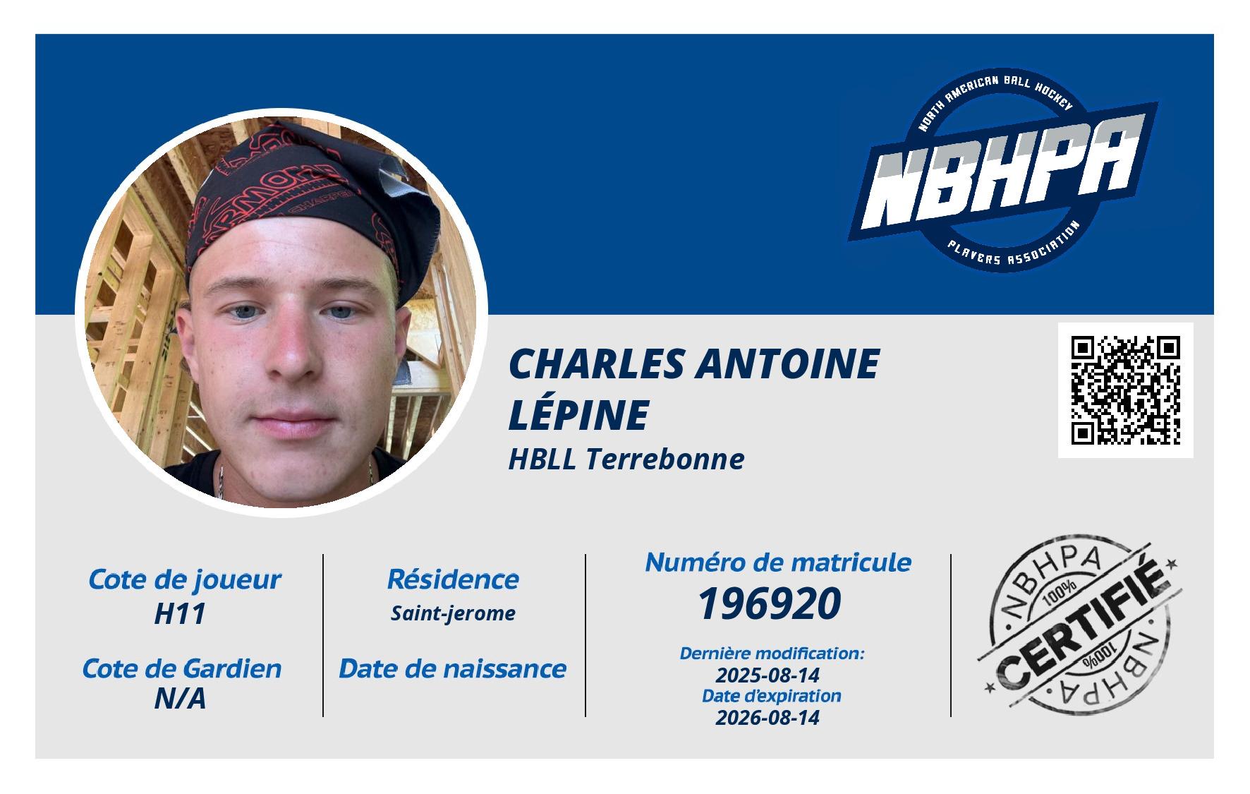 Charles antoine  Lépine 