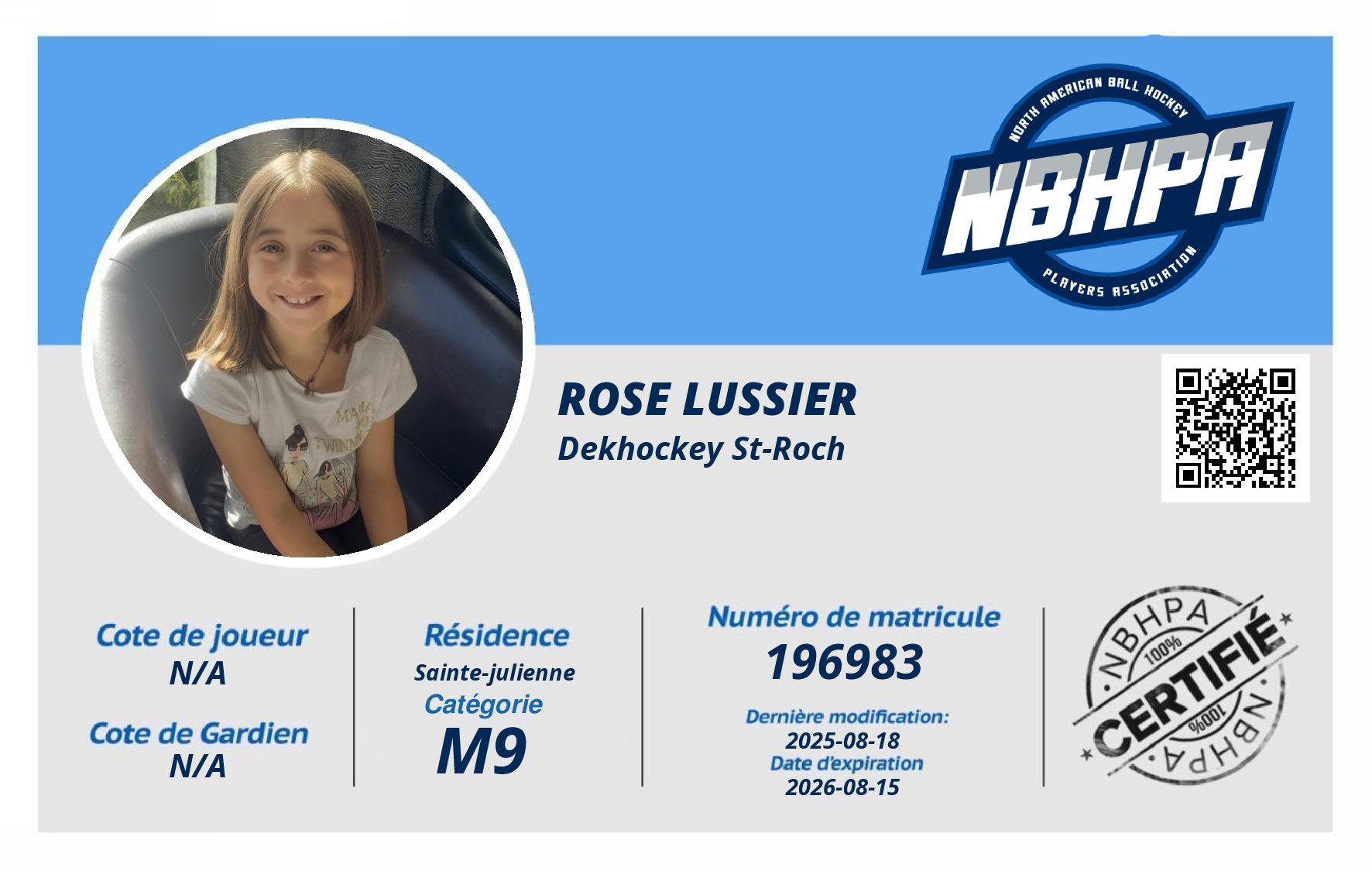 Rose LUSSIER 