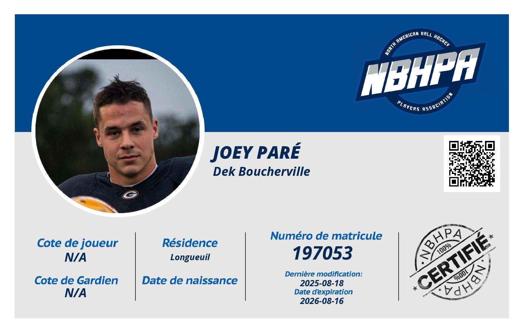 Joey Paré
