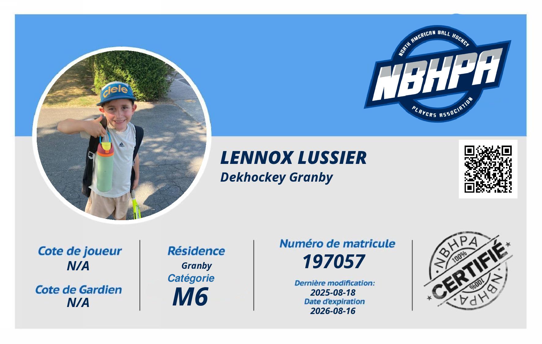 Lennox Lussier