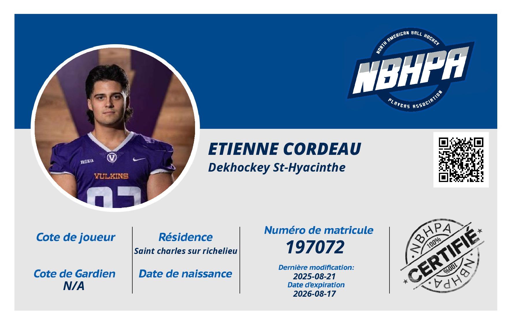 Etienne Cordeau