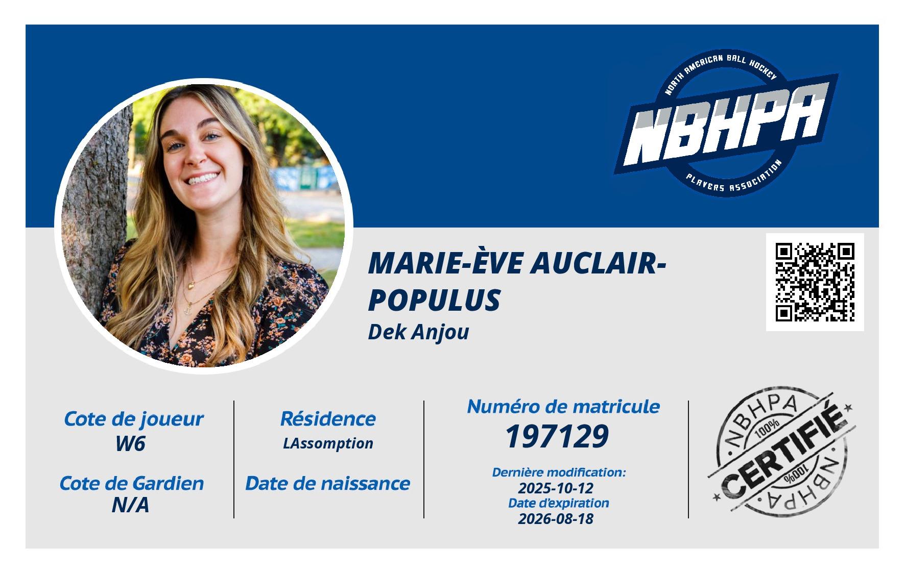 Marie-Ève Auclair-populus