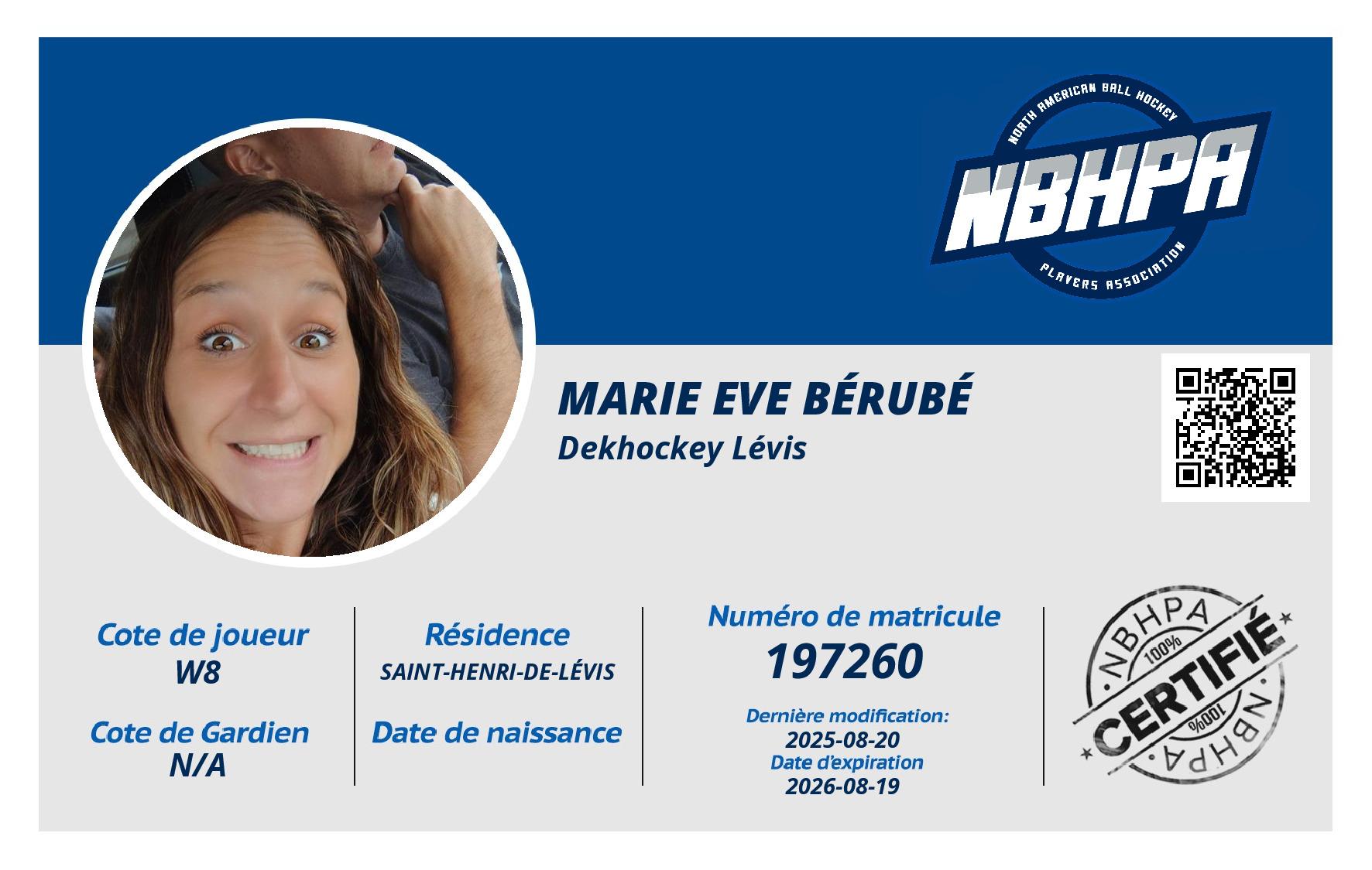 Marie Eve Bérubé