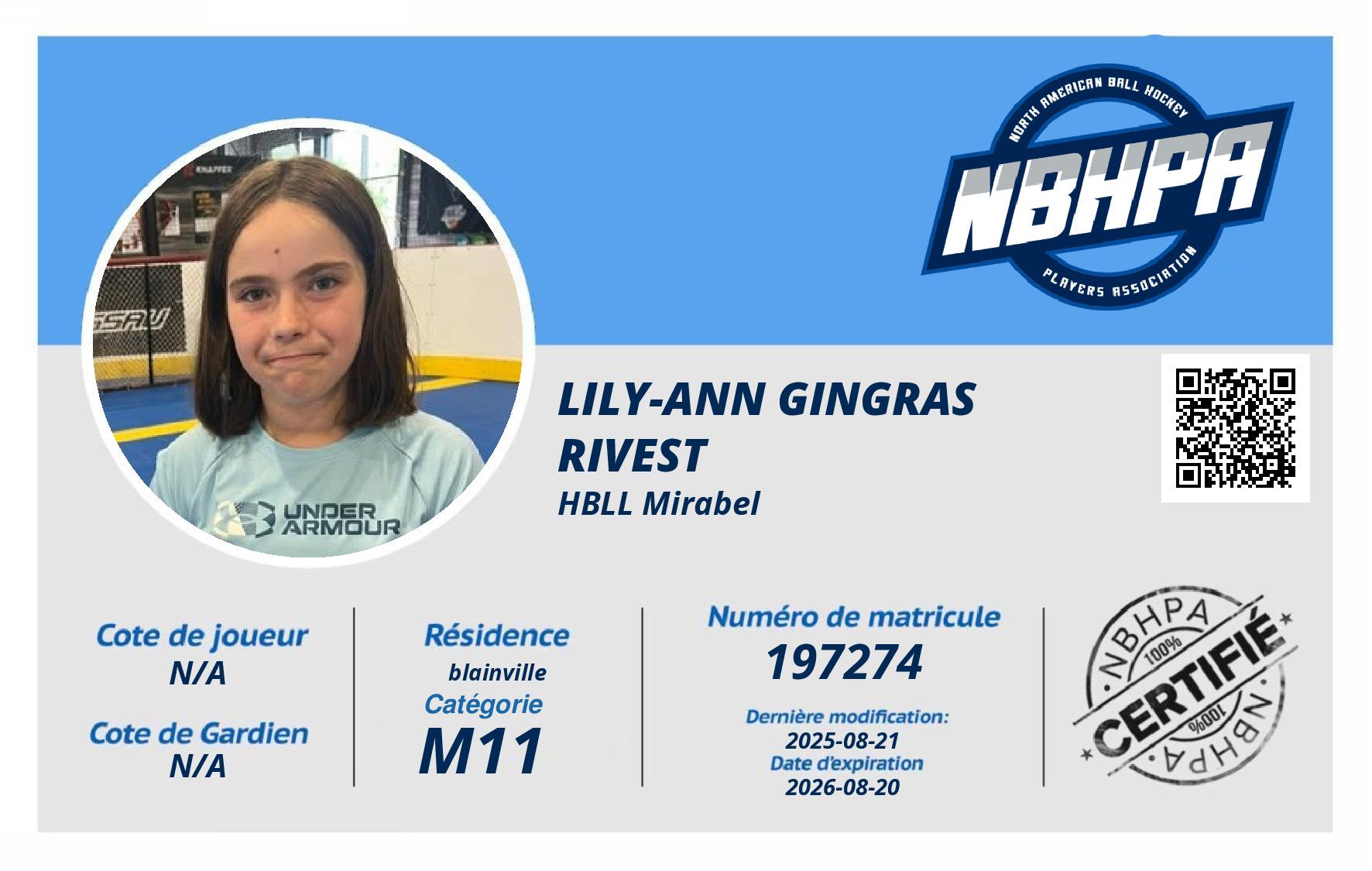 Lily-Ann Gingras Rivest