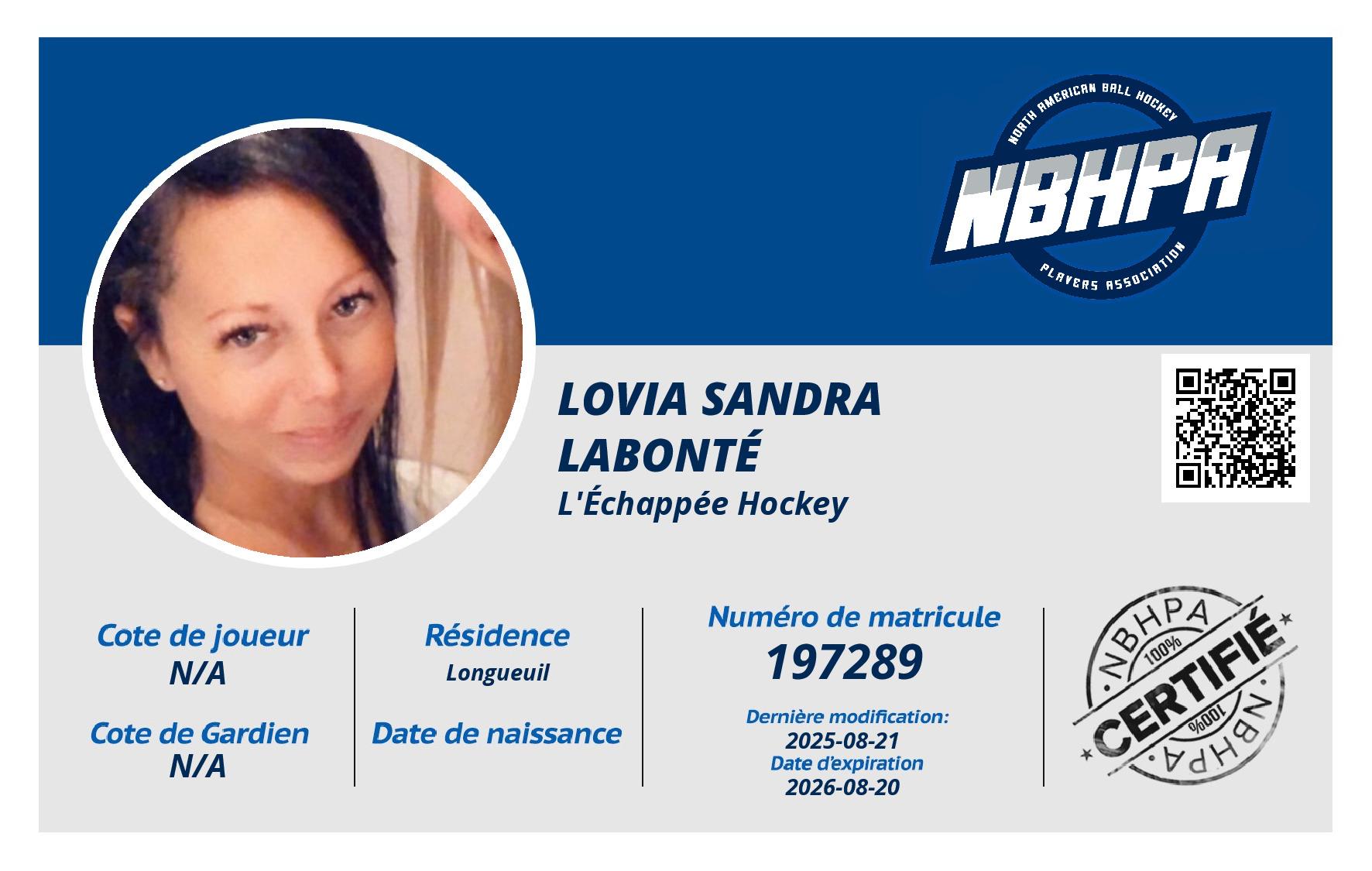 Lovia Sandra Labonté 