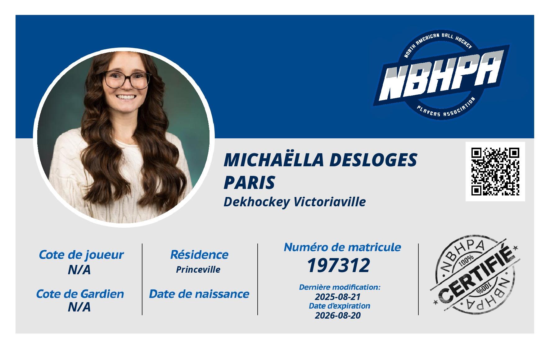 Michaëlla Desloges Paris 