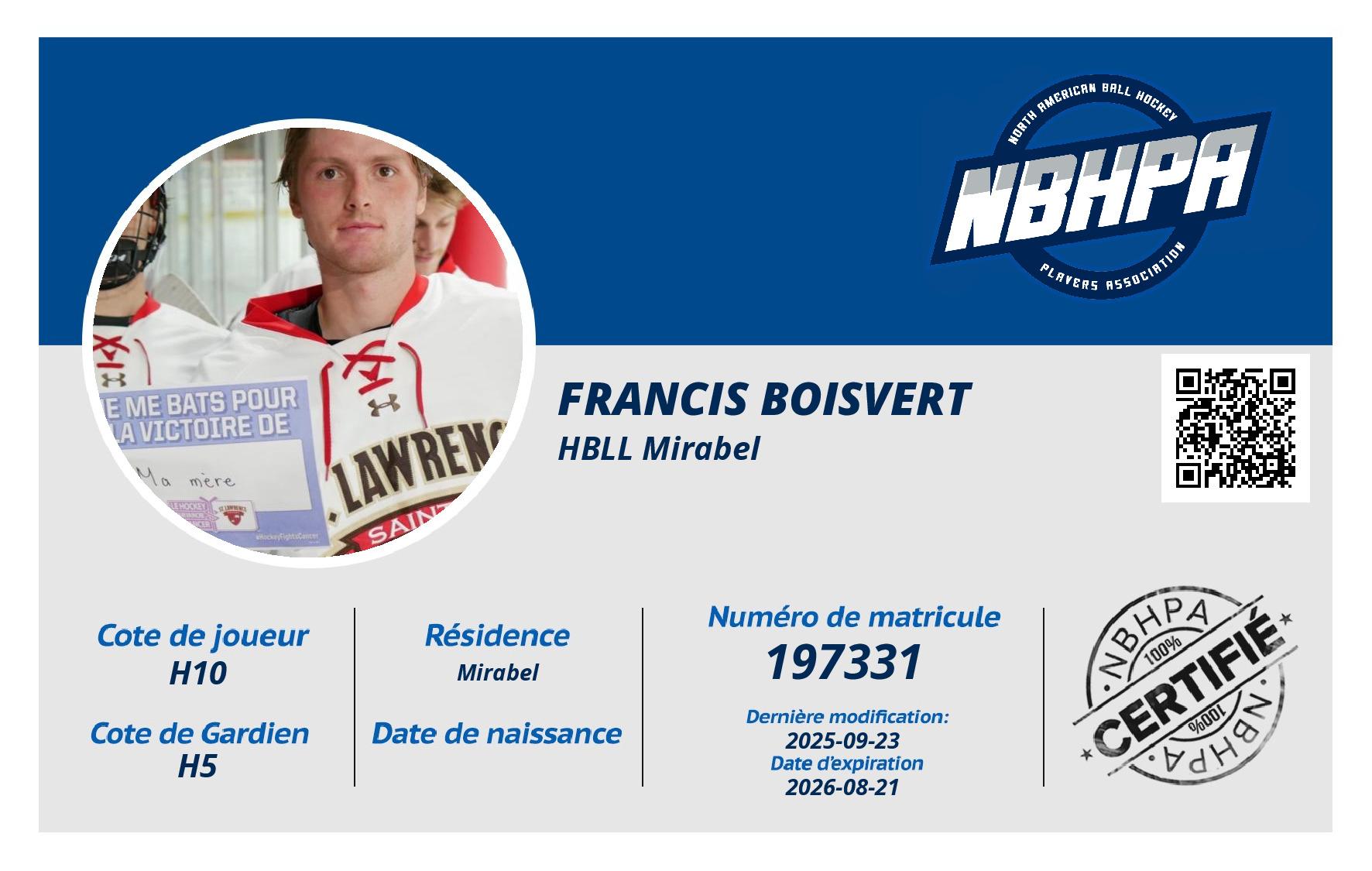 Francis Boisvert