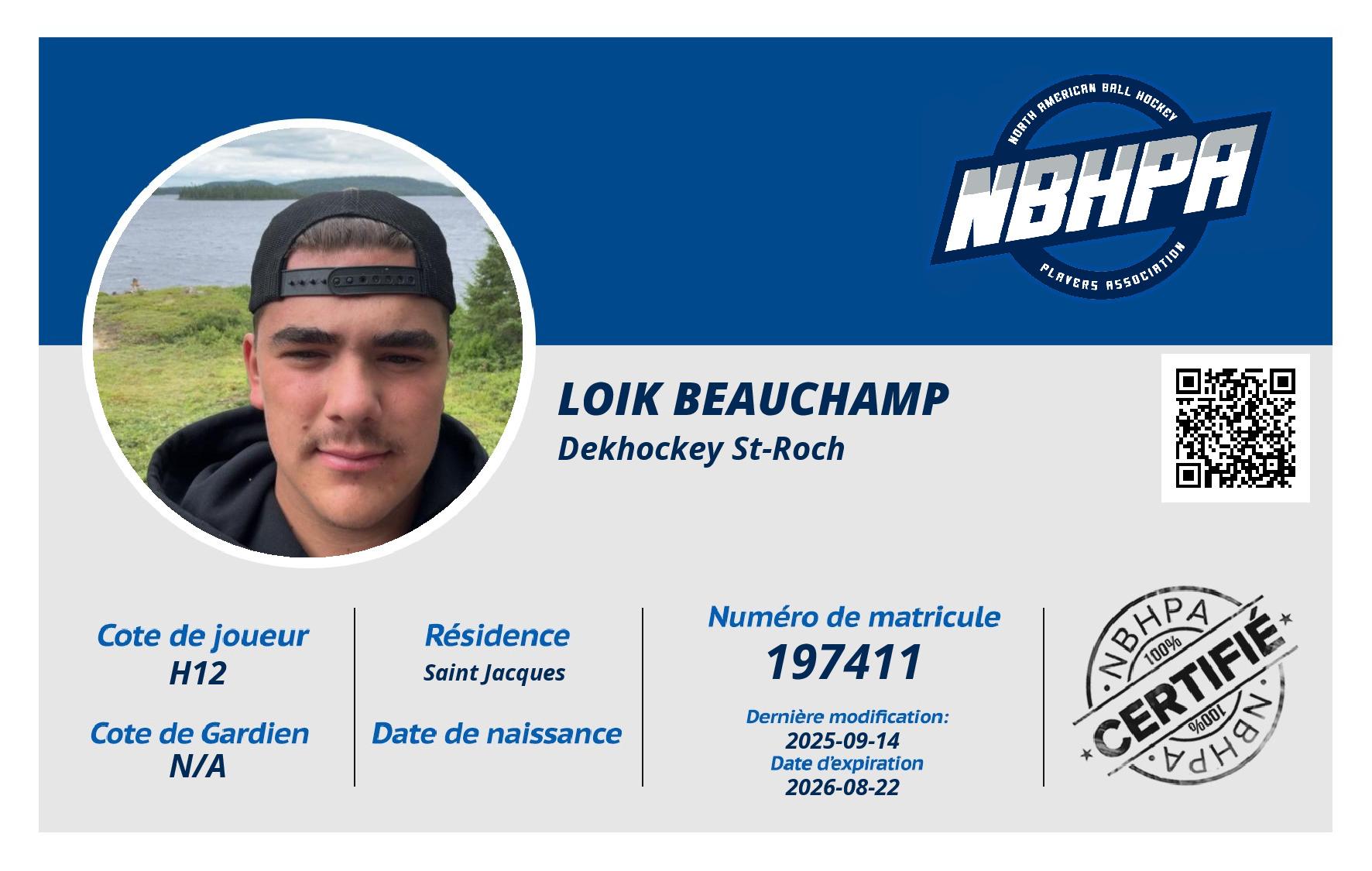 Loik Beauchamp 
