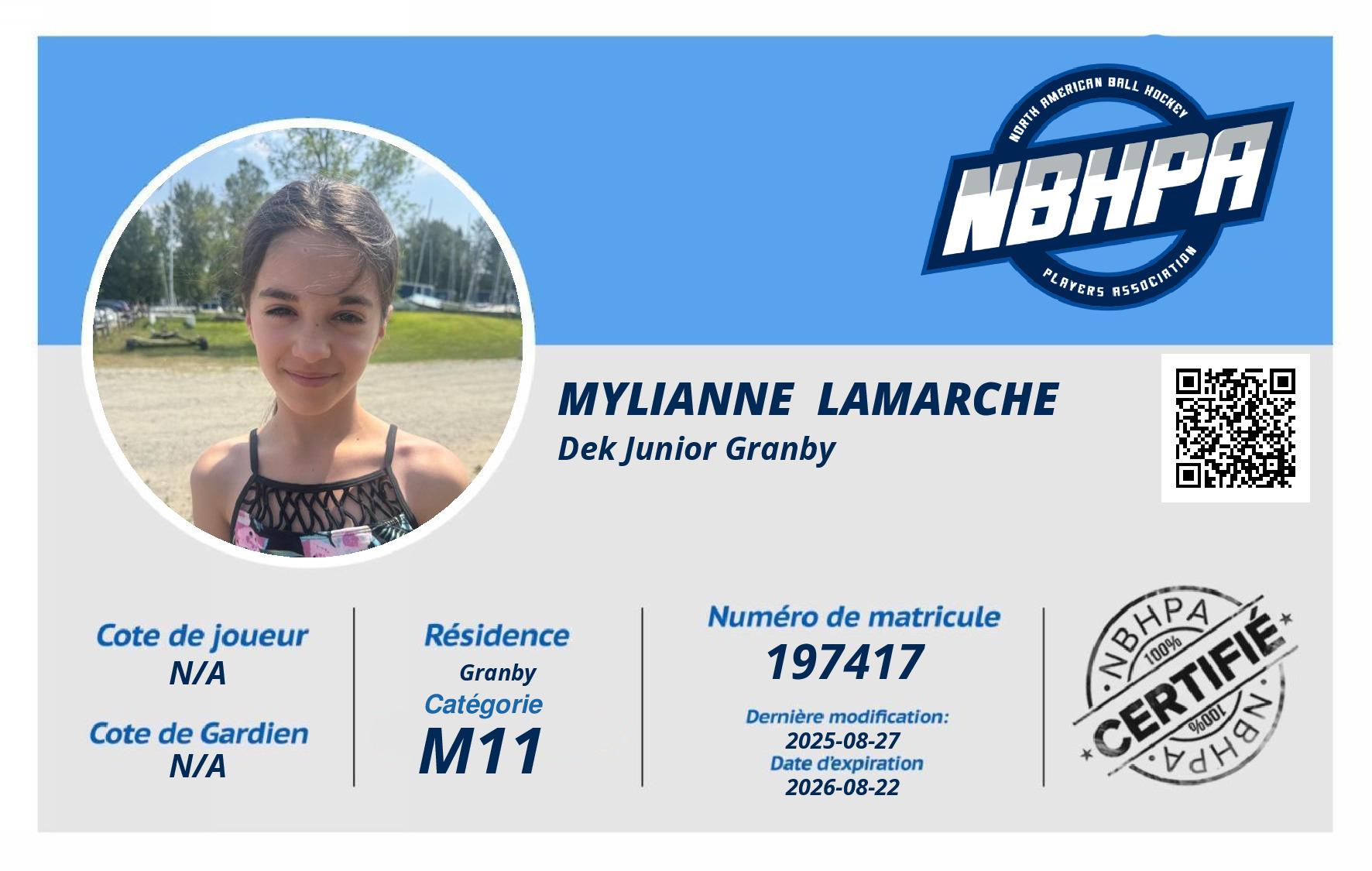 Mylianne  Lamarche
