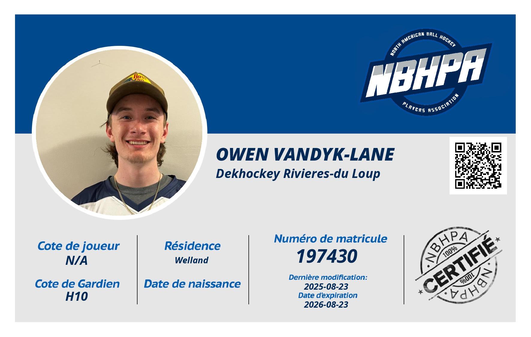 Owen Vandyk-Lane