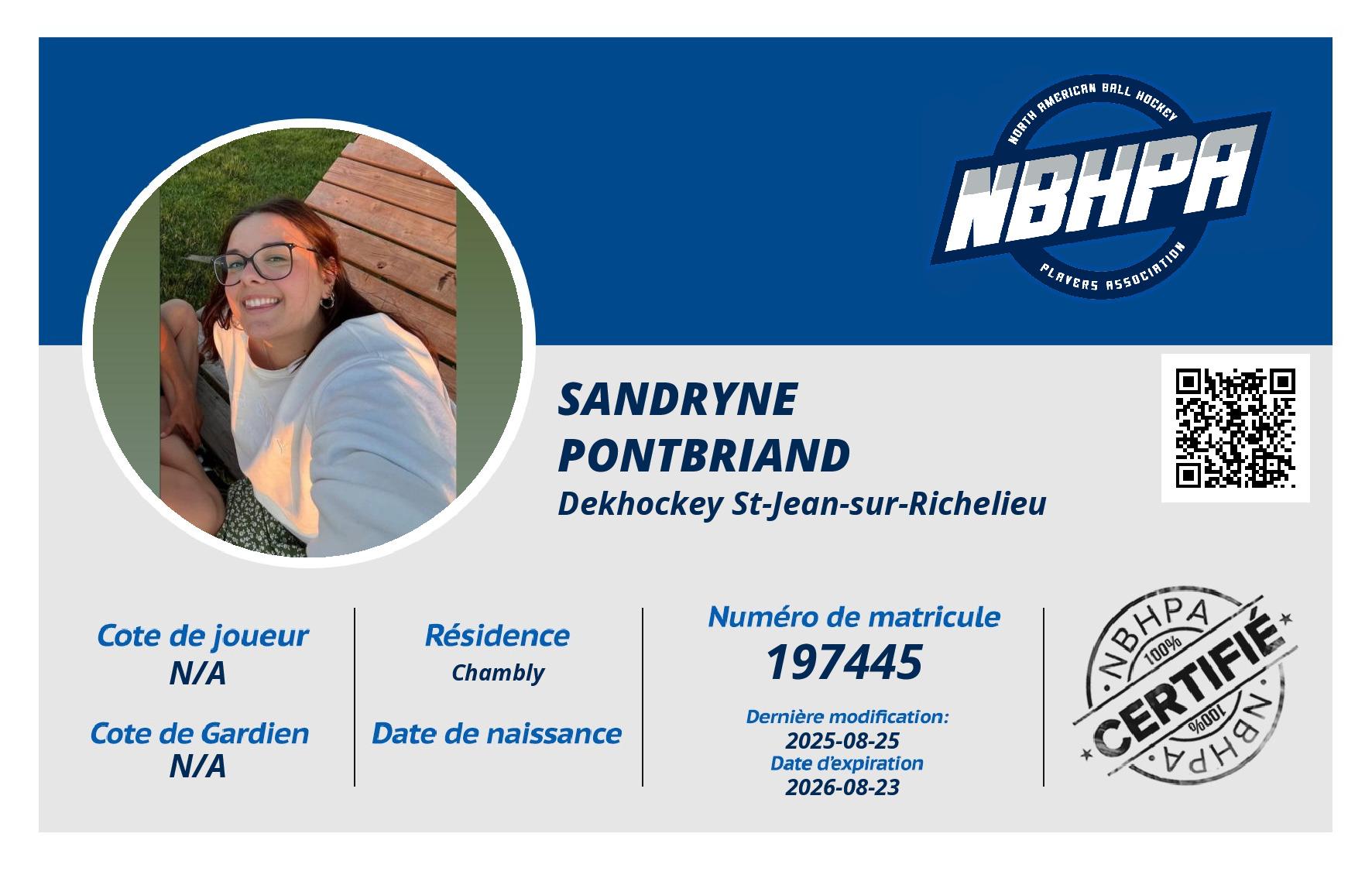 Sandryne Pontbriand