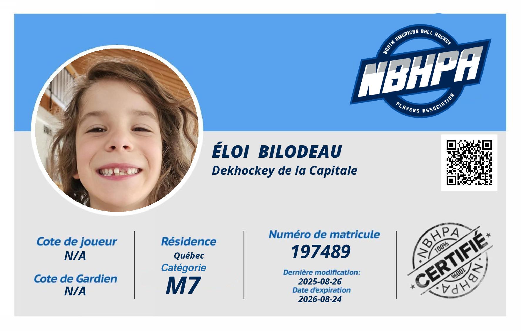 Éloi  Bilodeau