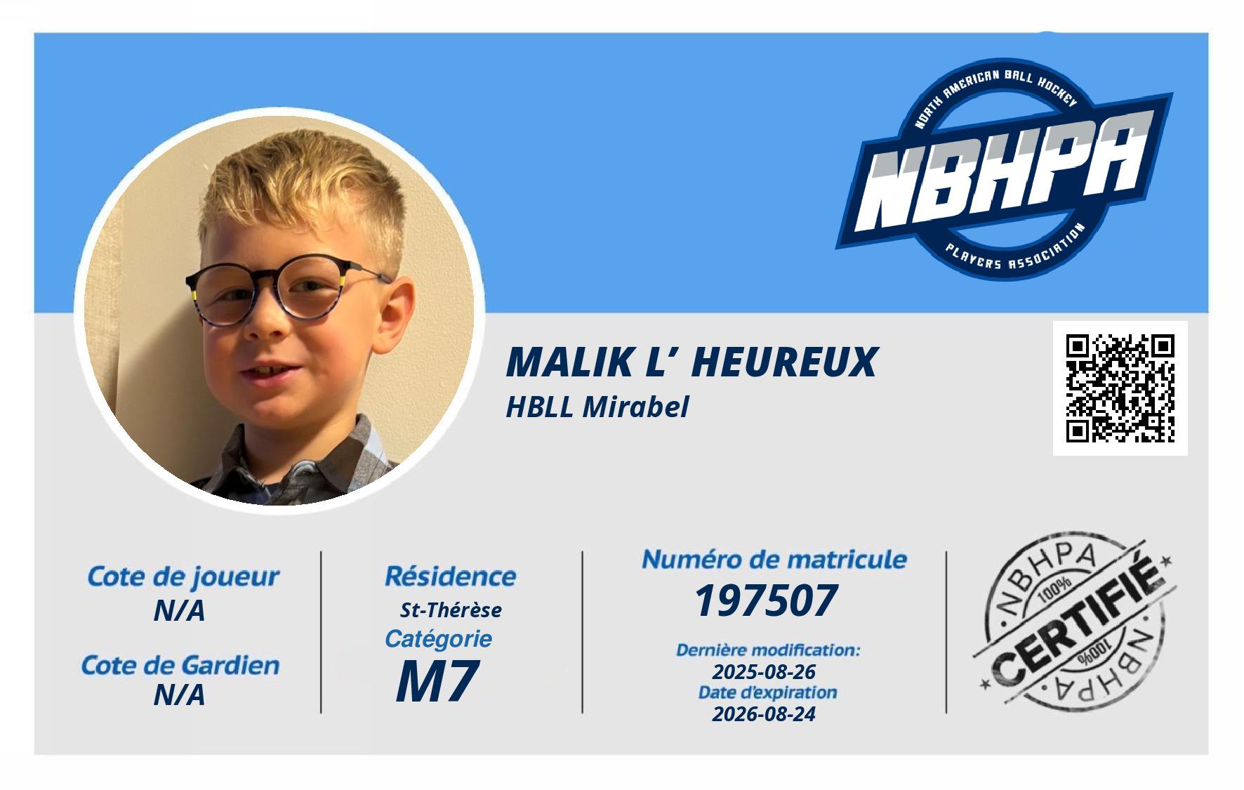 Malik L’heureux