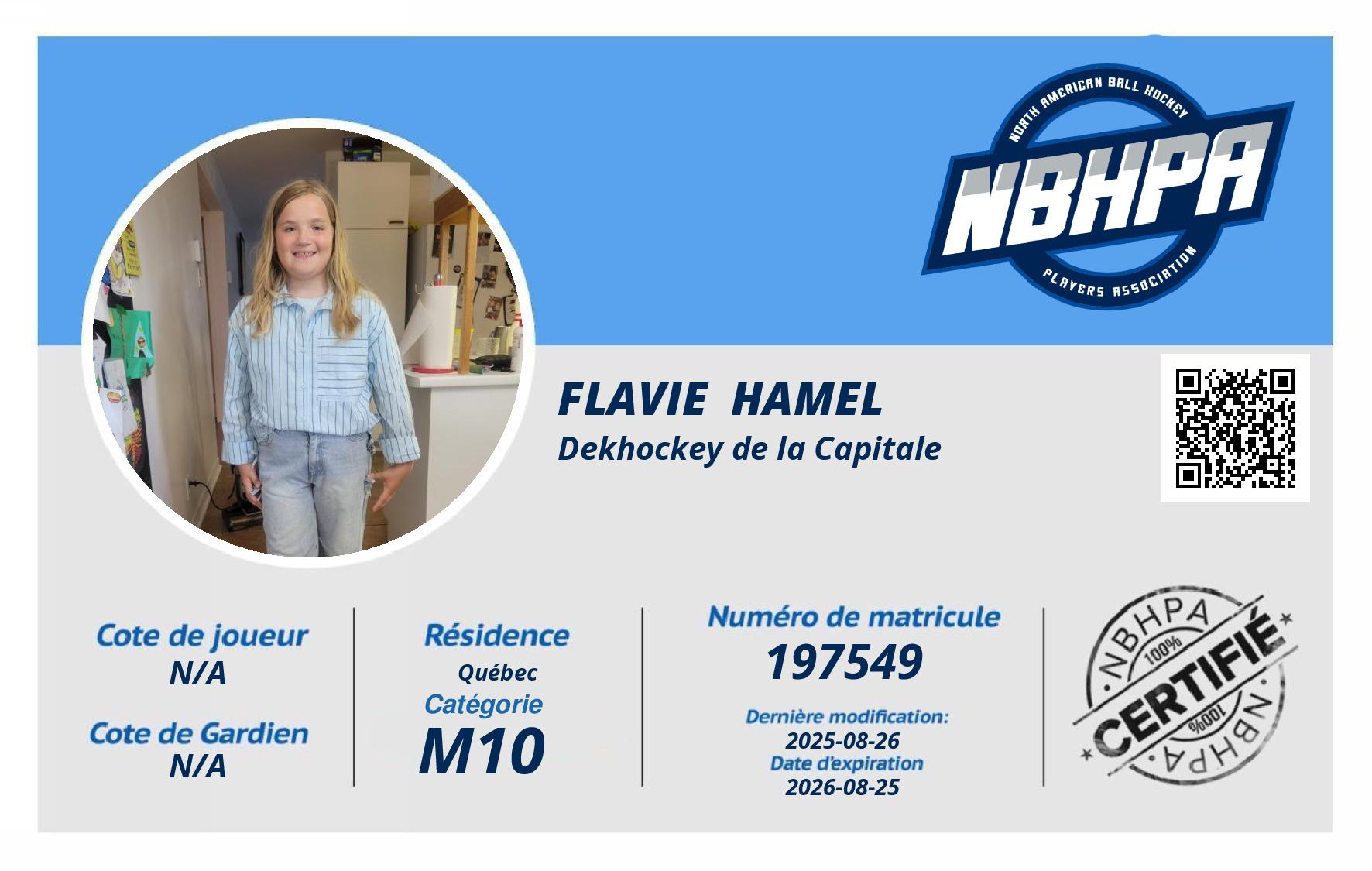Flavie  Hamel 