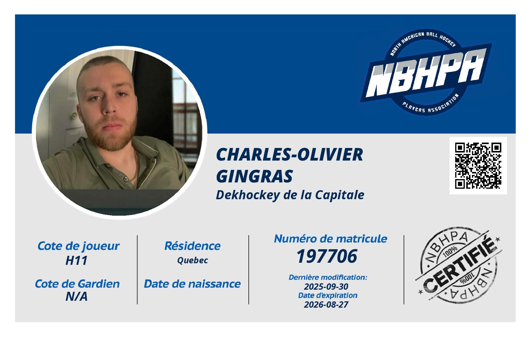 Charles-Olivier Gingras