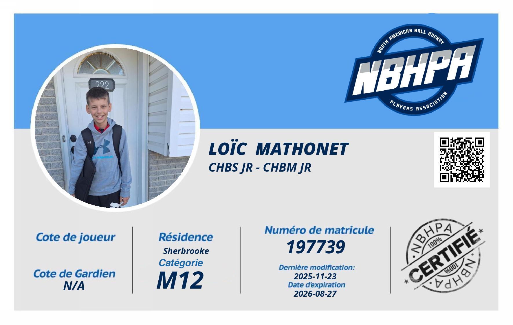 Loïc  Mathonet