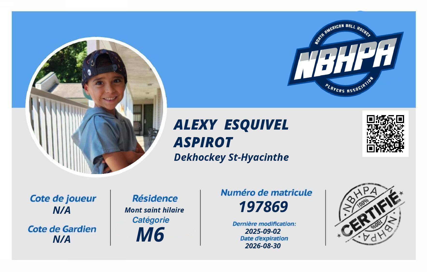 Alexy  Esquivel aspirot