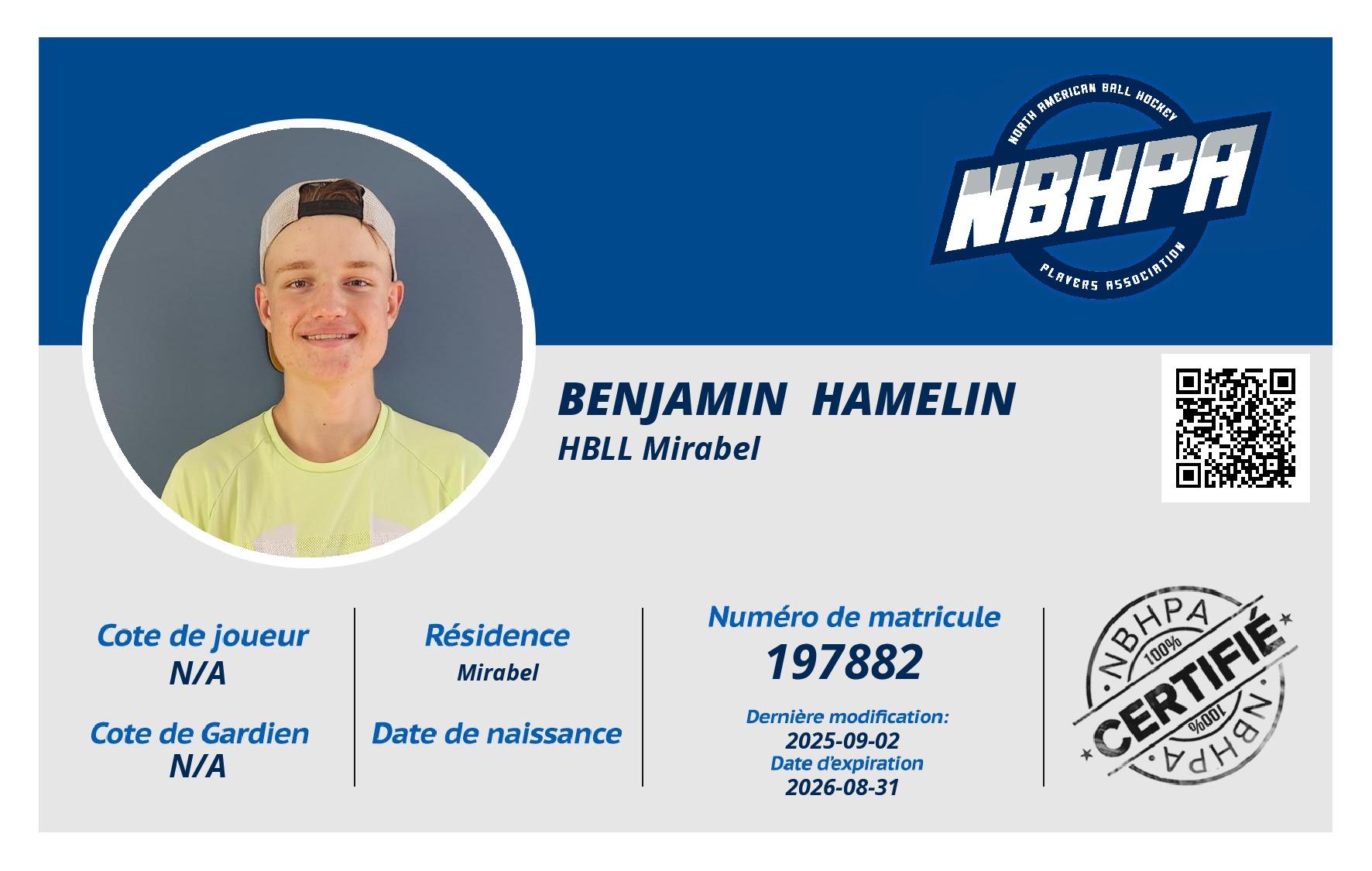 Benjamin  Hamelin 