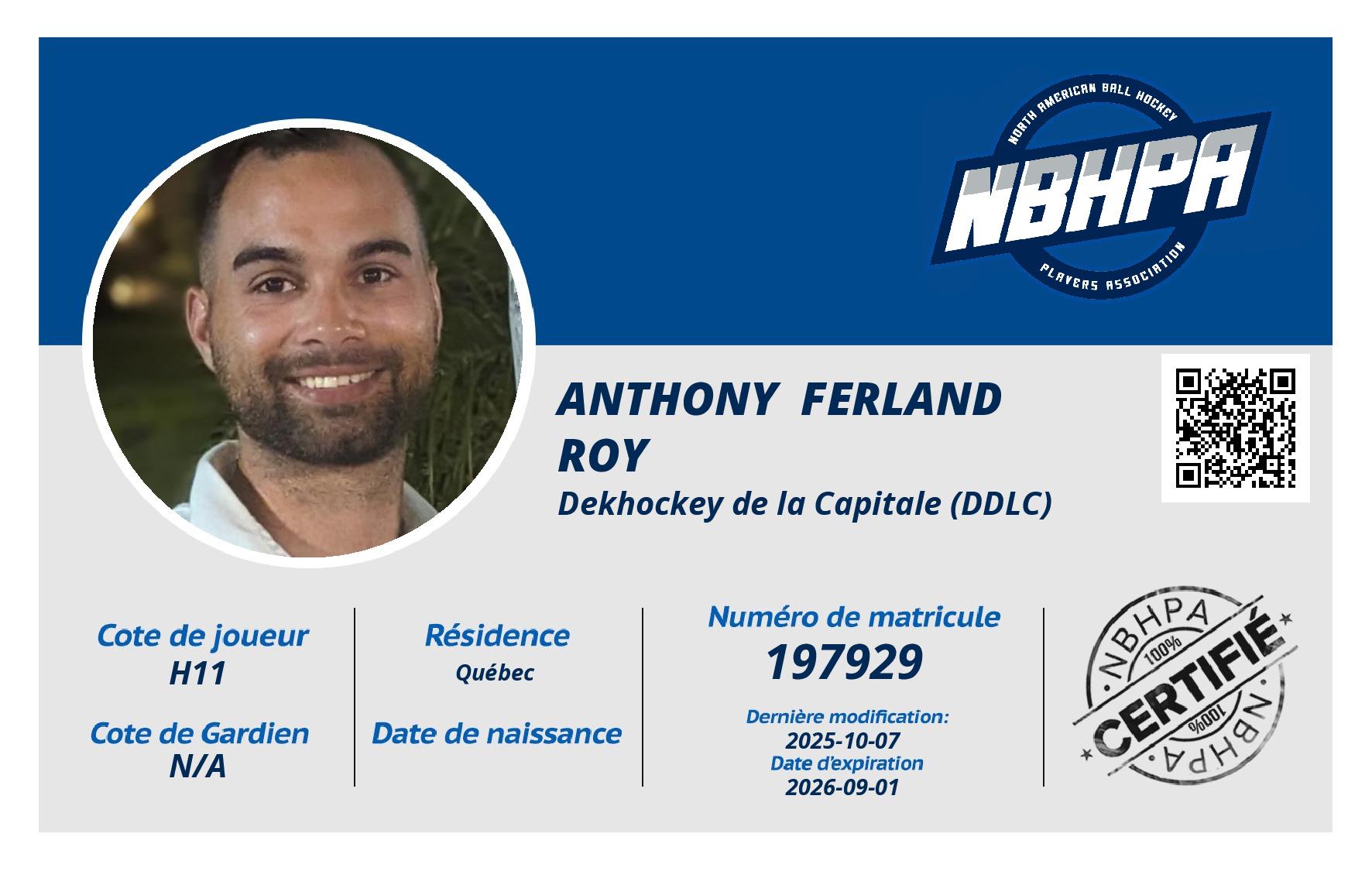 Anthony  Ferland Roy