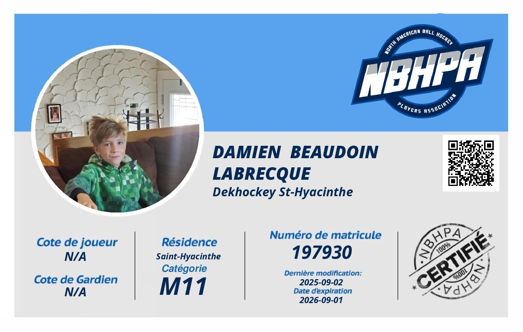 Damien  Beaudoin Labrecque 