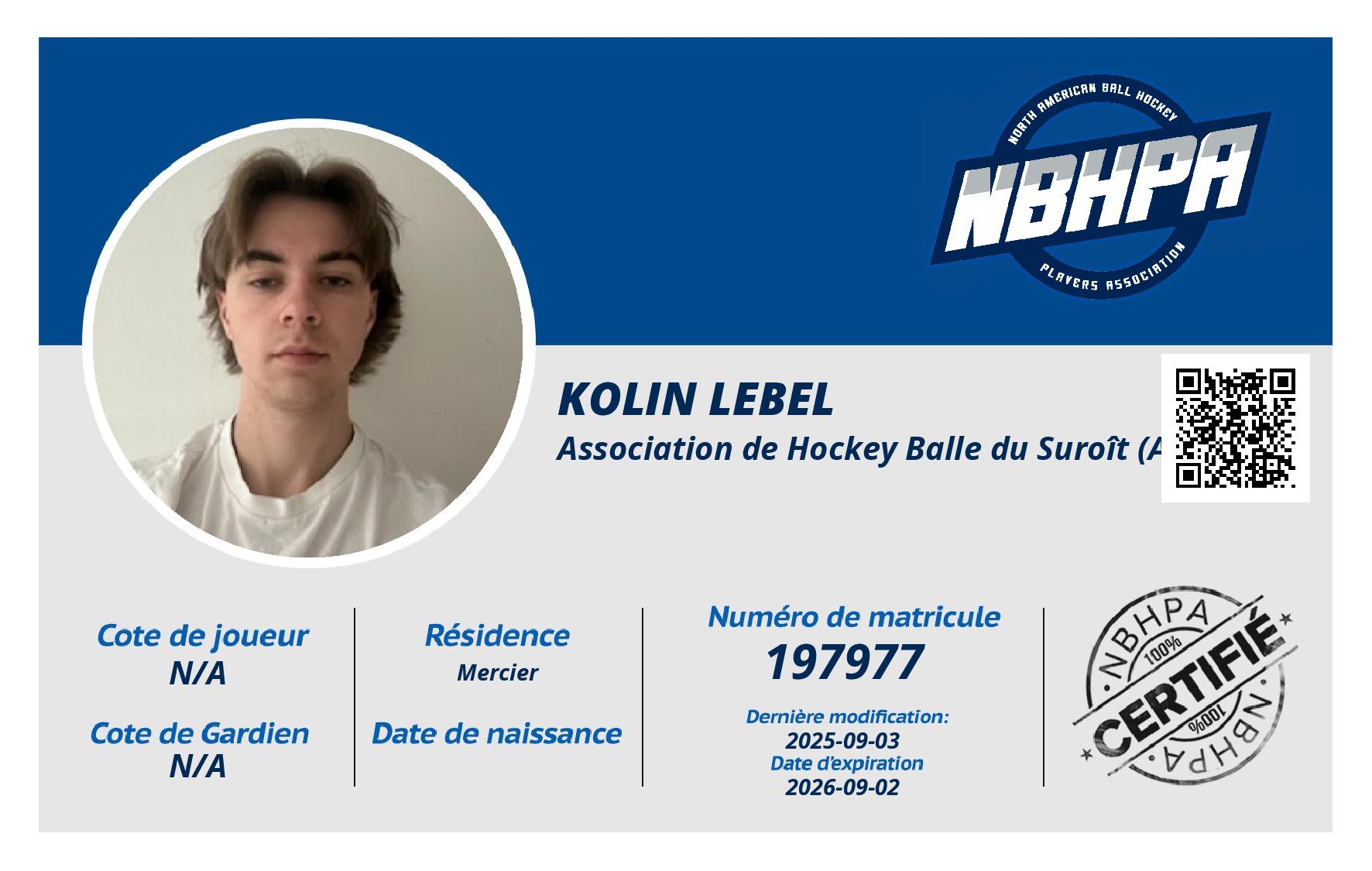 Kolin Lebel