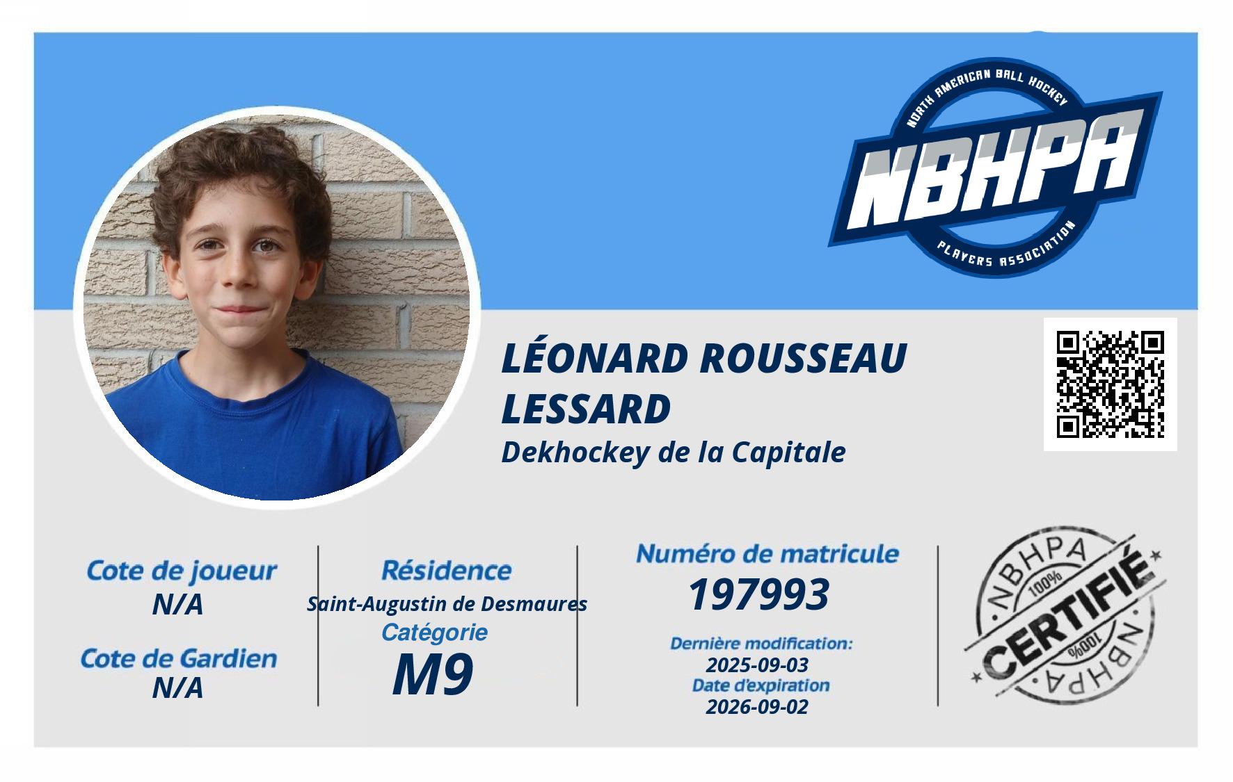 Léonard Rousseau Lessard