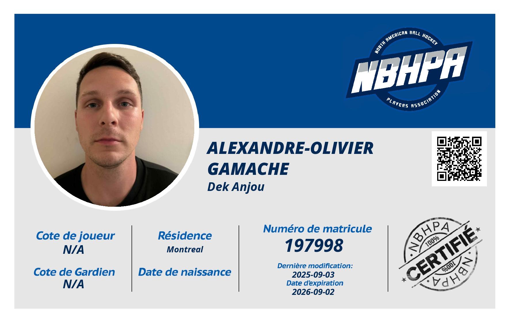 Alexandre-Olivier Gamache