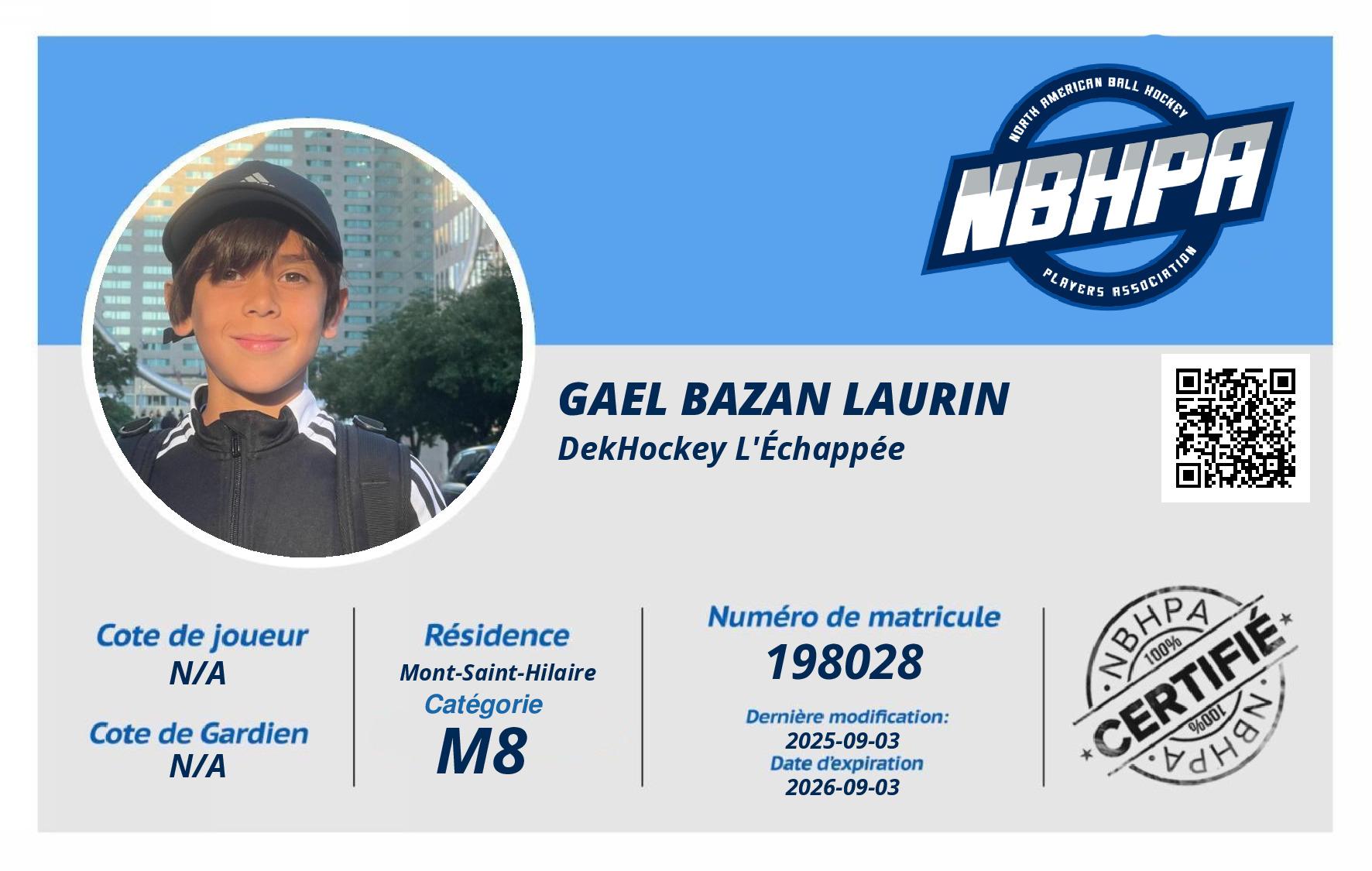 Gael Bazan Laurin