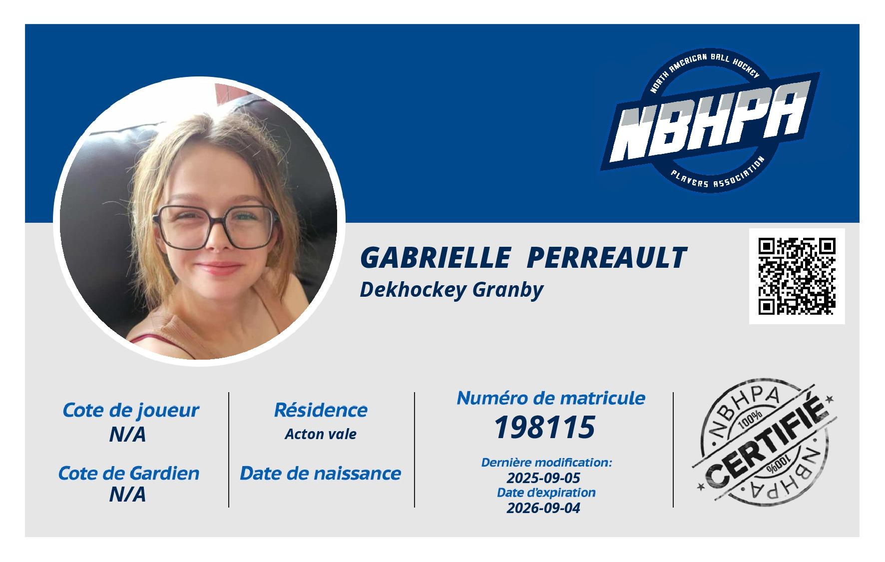 Gabrielle  Perreault 