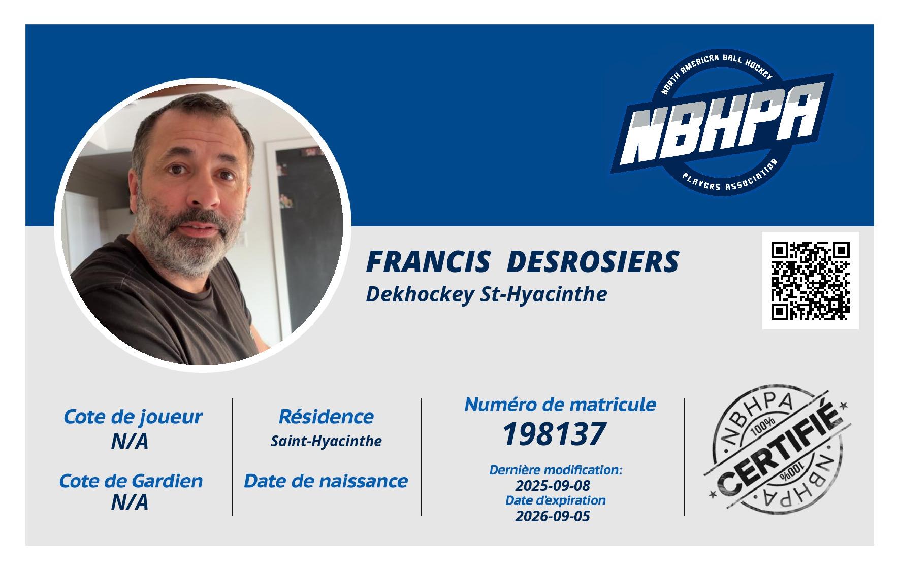 Francis  Desrosiers