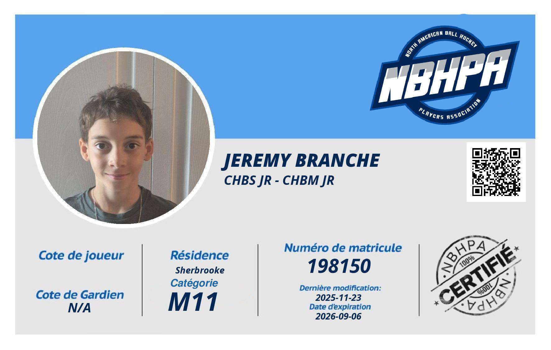 Jeremy Branche