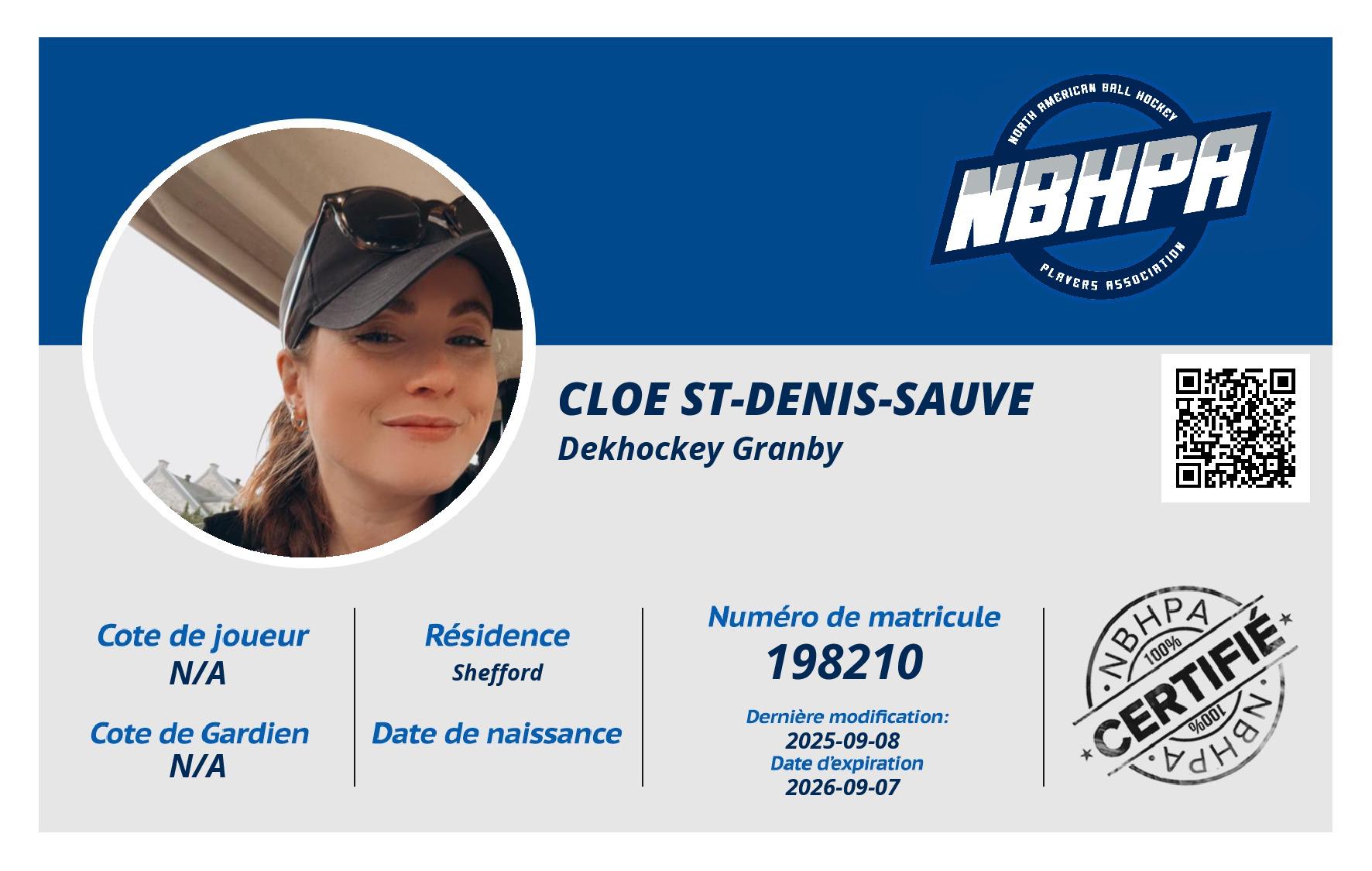 Cloe St-Denis-Sauve