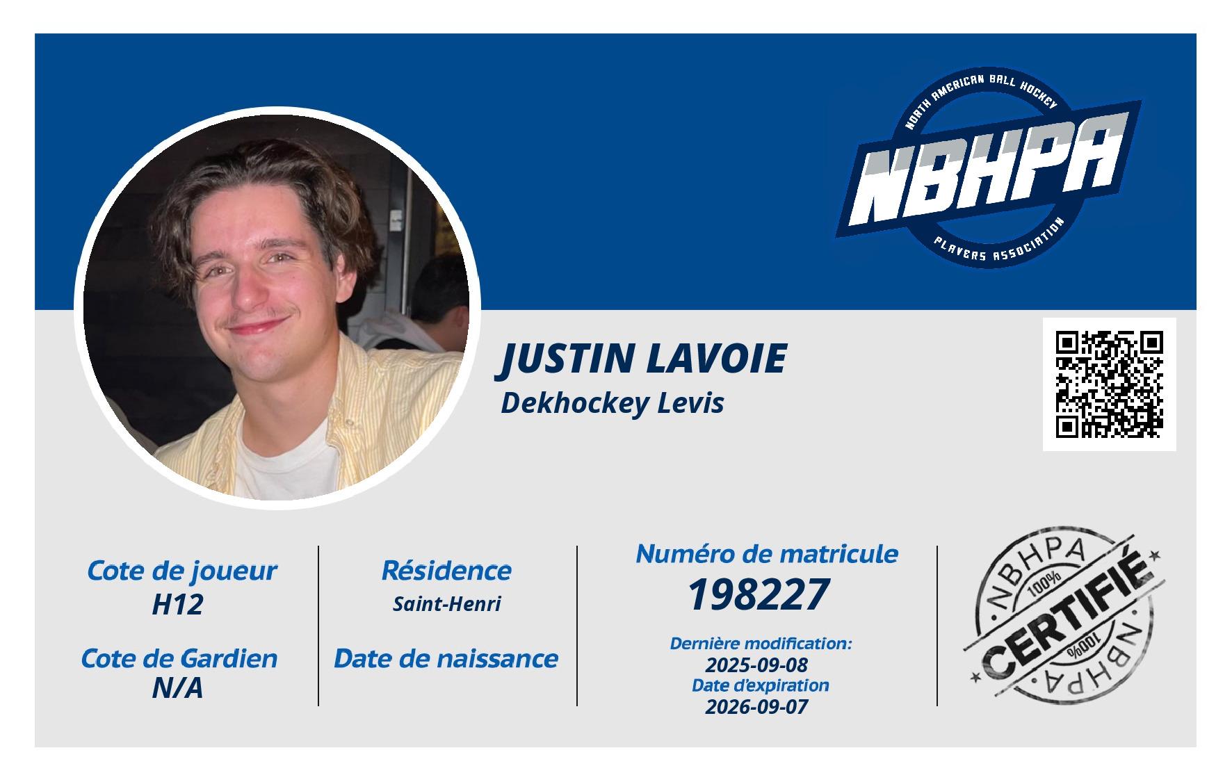 Justin Lavoie