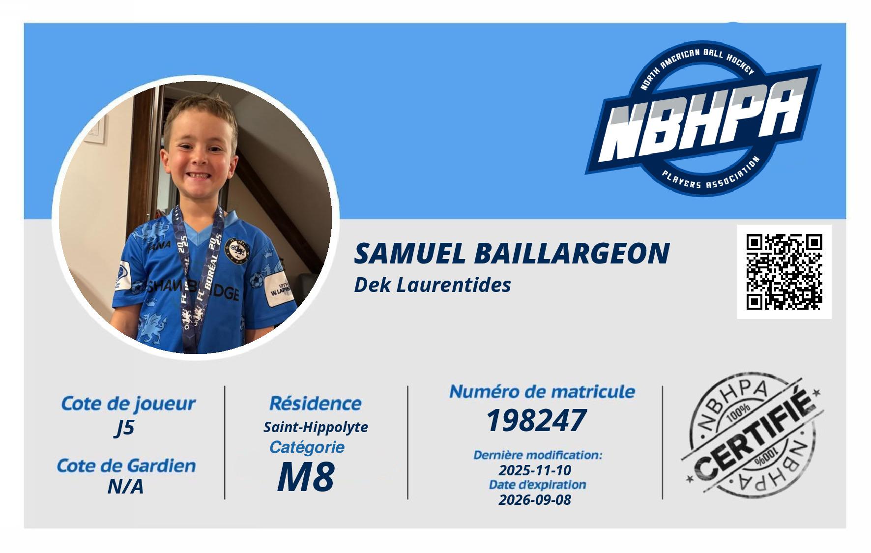 SAmuel Baillargeon