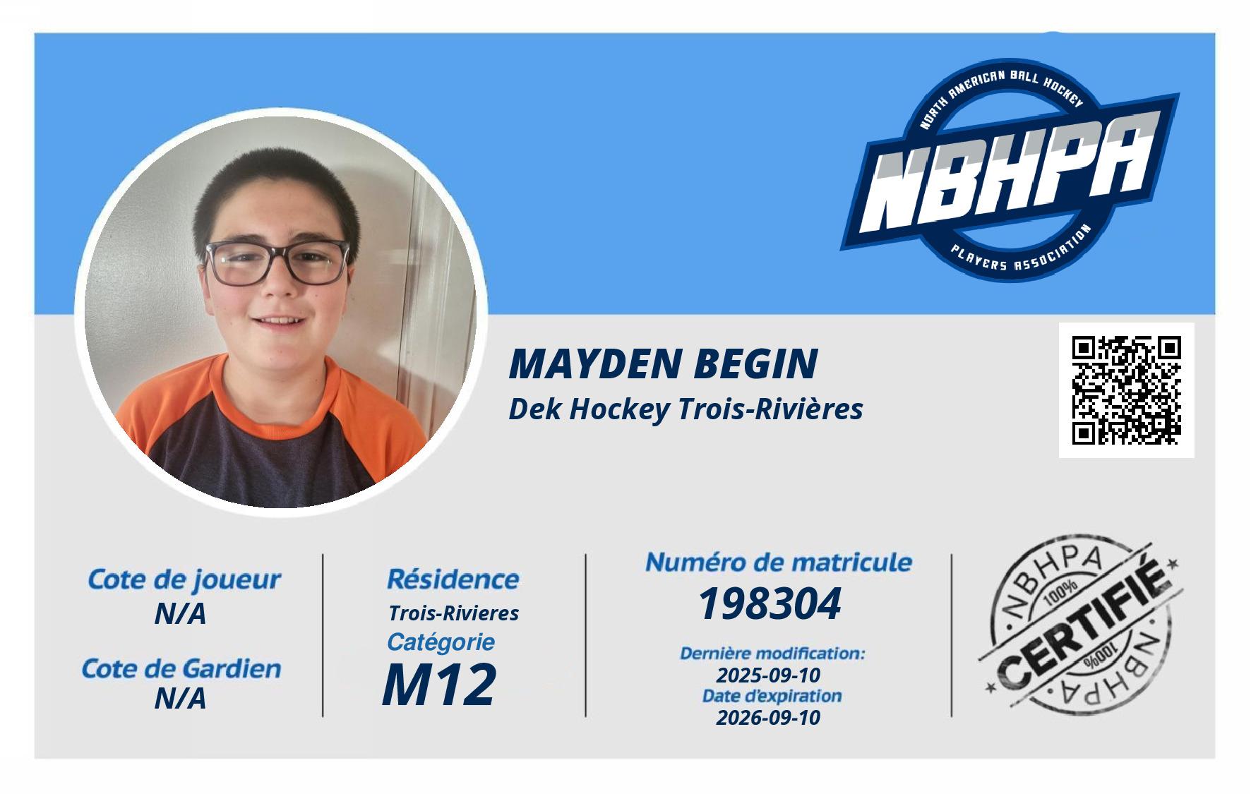 Mayden Begin