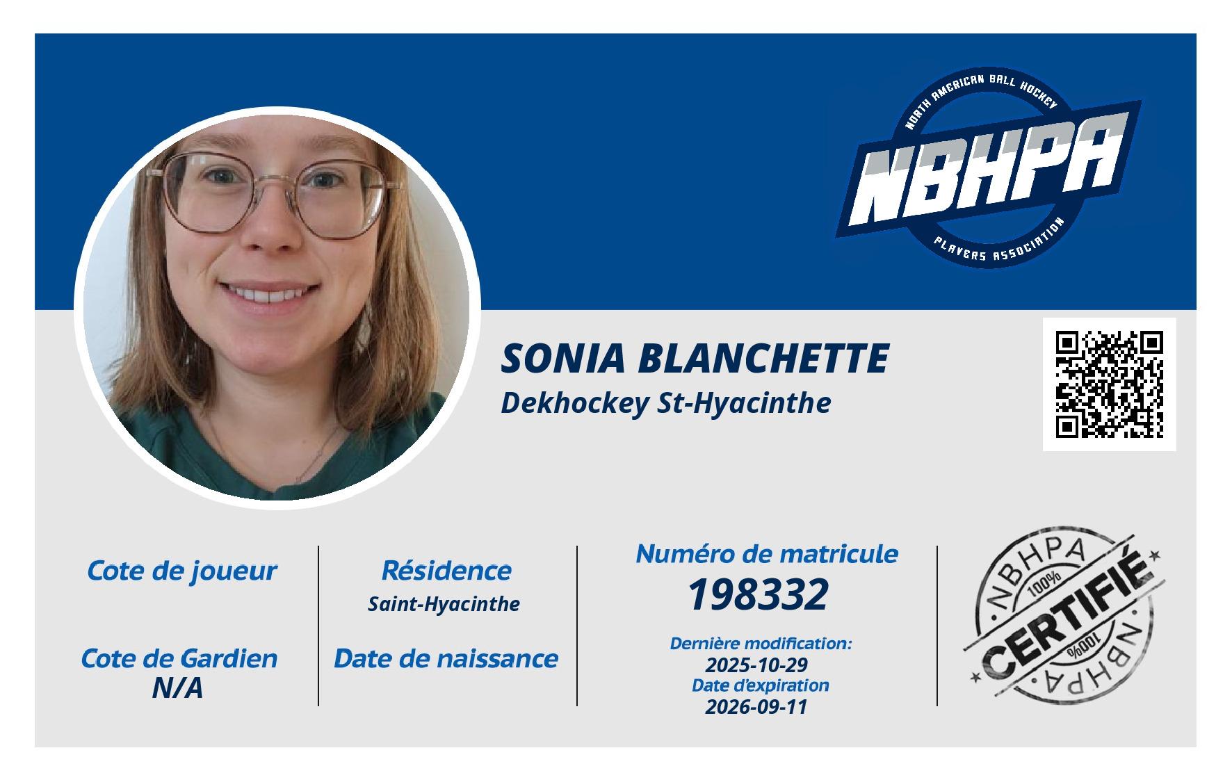 Sonia Blanchette