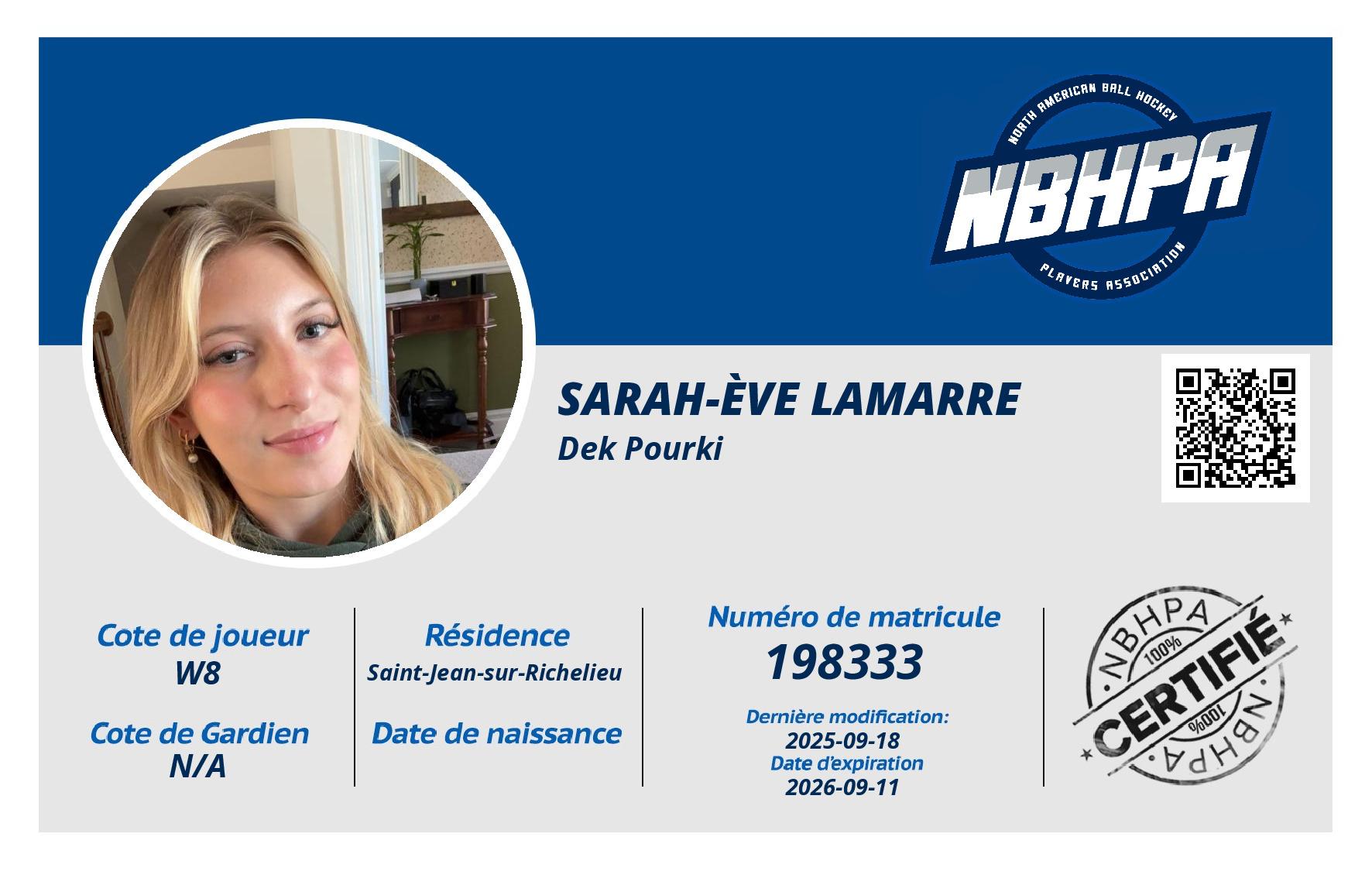 Sarah-Ève Lamarre