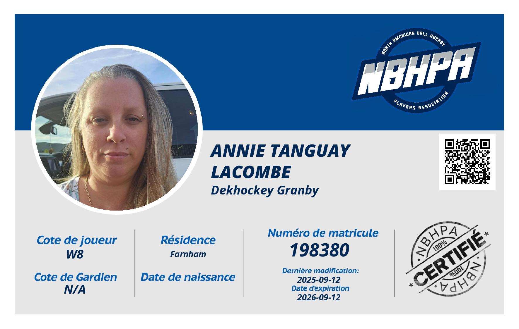 Annie Tanguay Lacombe