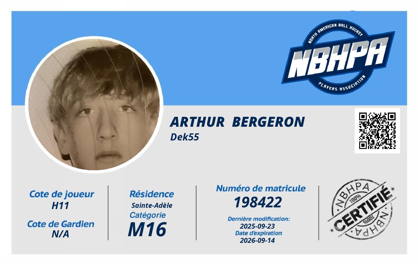 Arthur  Bergeron 