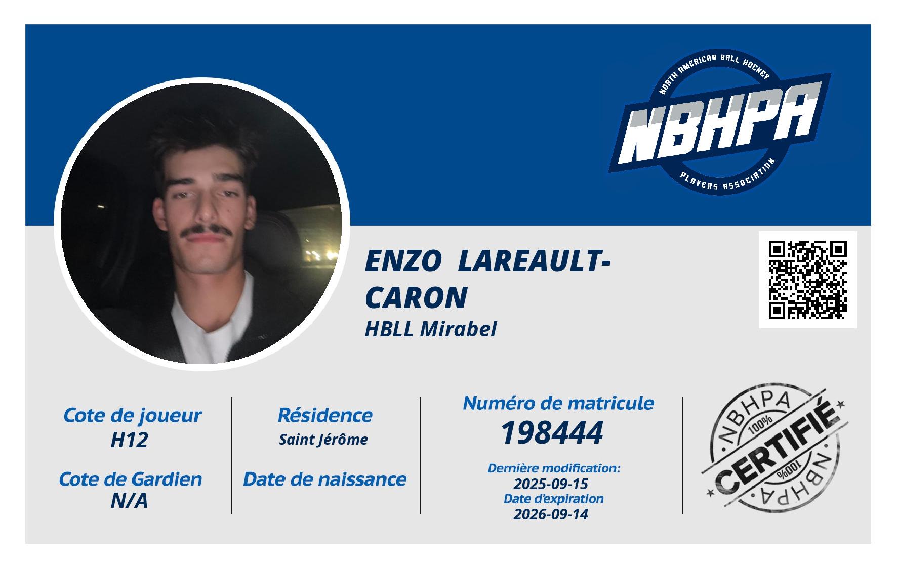 Enzo  Lareault-Caron 