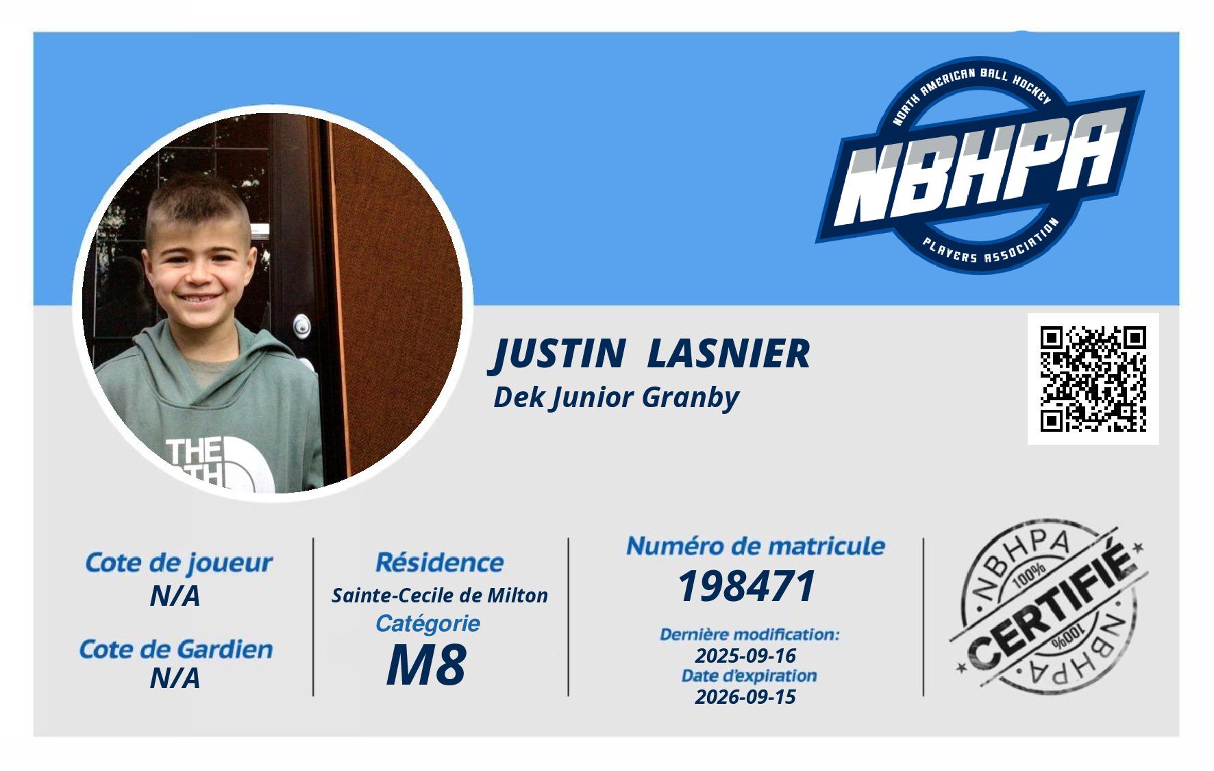 Justin  Lasnier