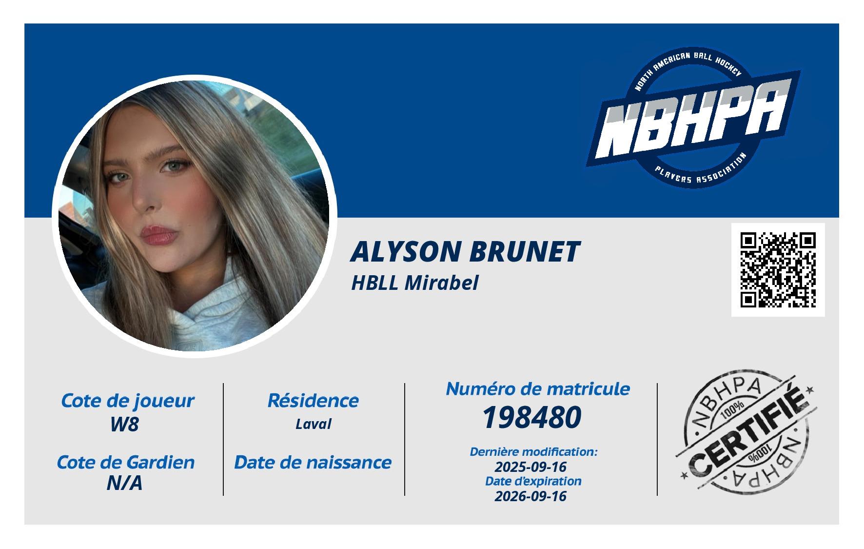 Alyson Brunet