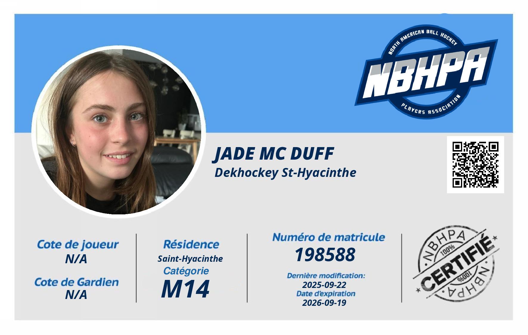 Jade Mc Duff